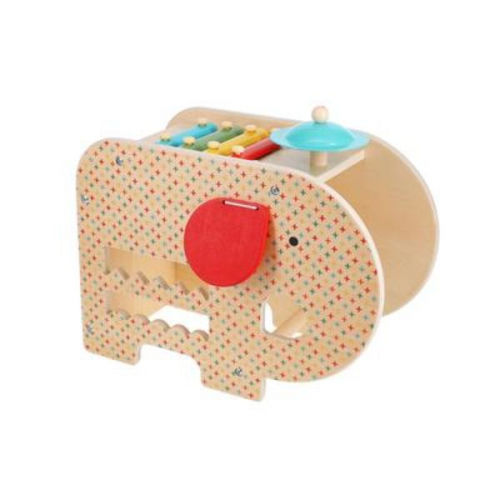 Wooden 5-In-1 Elephant Music Toy