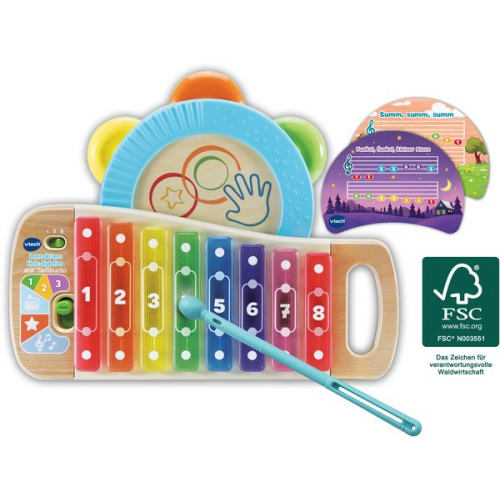 Vtech Baby - Interaktives Holz-Xylofon mit Tamburin