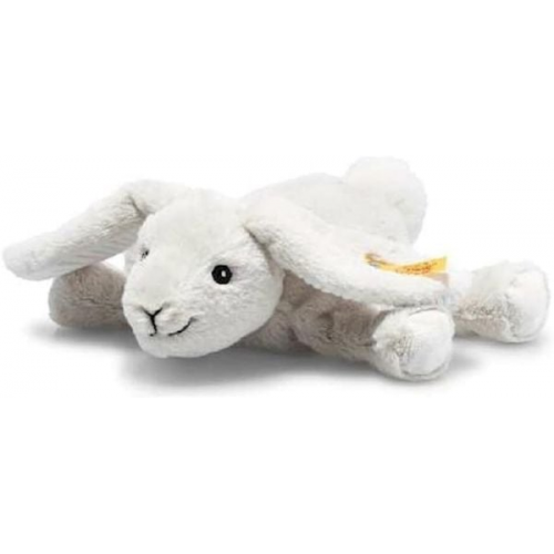 Steiff 242694 - Soft Cuddly Friends Floppy Hoppel Hase, hellgrau, 20 cm