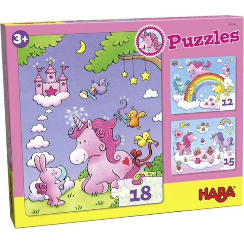 HABA - Puzzles Einhorn Glitzerglück