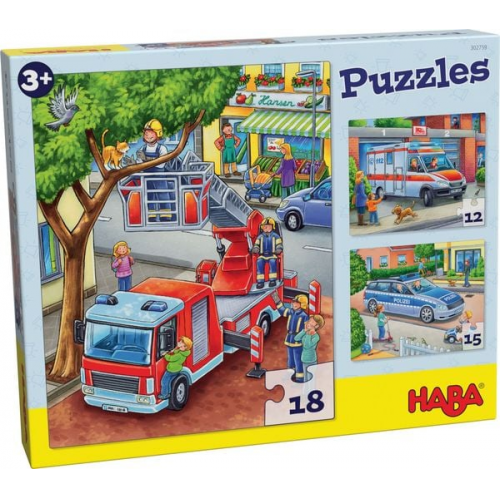 HABA - Puzzles Polizei, Feuerwehr und Co.