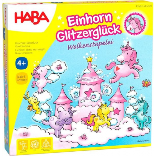 HABA - Einhorn Glitzerglück - Wolkenstapelei