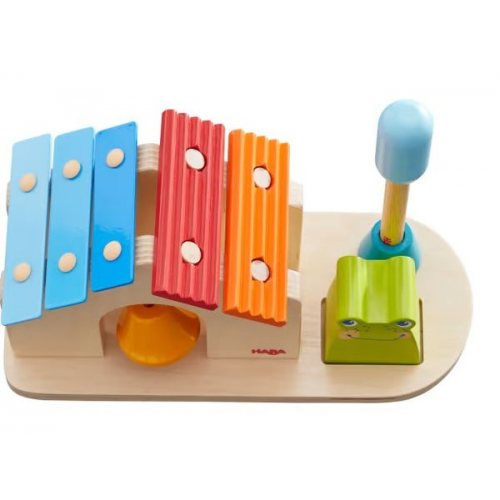 HABA 1305762001 - Metallophon Klanghaus, Kinder-Musikinstrument, Klangspielzeug