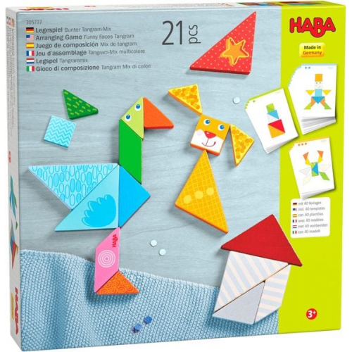 HABA - Legespiel Bunter Tangram-Mix