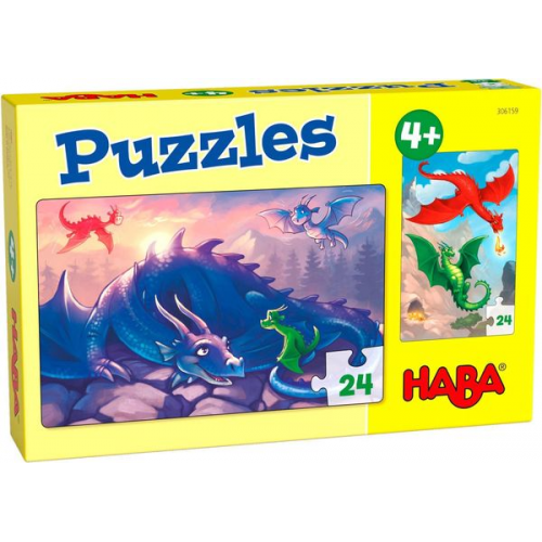 HABA - Puzzles Drachen, 24 Teile