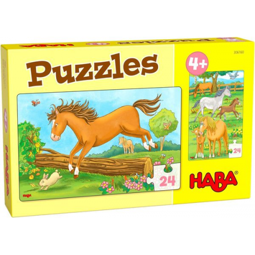 HABA - Puzzles Pferde, 24 Teile