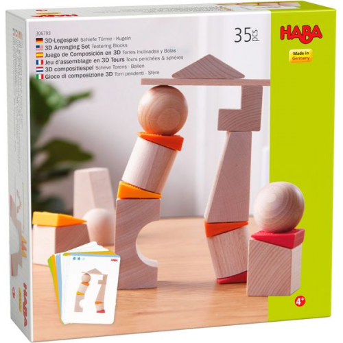 HABA - 3D-Legespiel Schiefe Türme - Kugeln