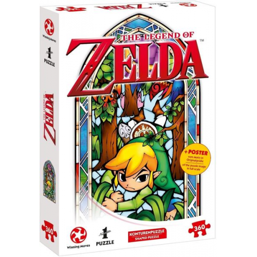 Winning Moves 11385 - Zelda Link-Boomerang, Puzzle+Poster, 360 Teile