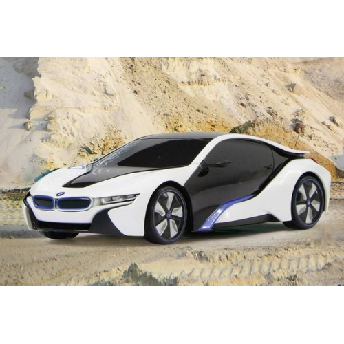 Jamara - Fahrzeug, BMW I8 1:24, weiß, 27 MHz