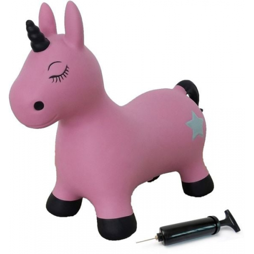 Jamara - Hüpftier Einhorn pink mit Pumpe