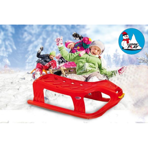 Snow Play Schlitten Snow-Star 90cm rot