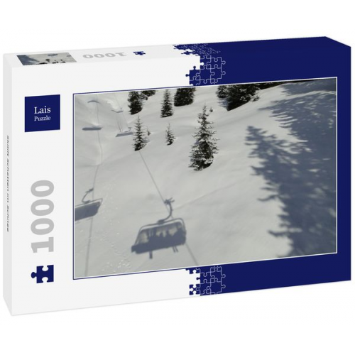 Lais Puzzle Skilift Schatten im Schnee 1000 Teile