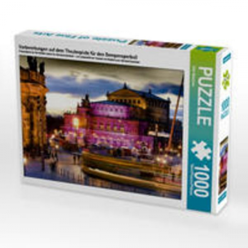 CALVENDO Puzzle Vorbereitungen auf dem Theaterplatz für den Semperoperball 1000 Teile Lege-Größe 64 x 48 cm Foto-Puzzle Bild von Dirk Meutzner