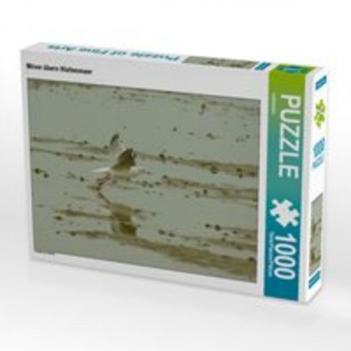 CALVENDO Puzzle Möwe übern Wattenmeer 1000 Teile Lege-Größe 64 x 48 cm Foto-Puzzle Bild von kattobello