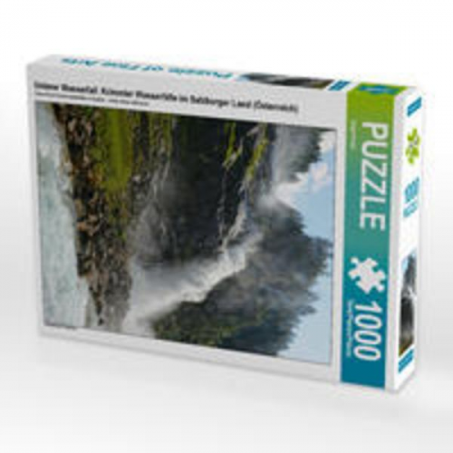CALVENDO Puzzle Unterer Wasserfall. Krimmler Wasserfälle im Salzburger Land (Österreich) 1000 Teile Lege-Größe 48 x 64 cm Foto-Puzzle Bild von Anja Fr