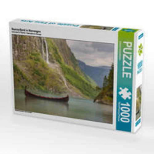 CALVENDO Puzzle Naeroyfjord in Norwegen 1000 Teile Lege-Größe 64 x 48 cm Foto-Puzzle Bild von Johann Schörkhuber