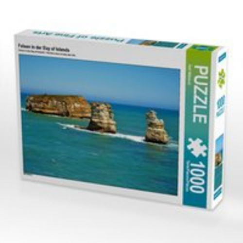 CALVENDO Puzzle Felsen in der Bay of Islands 1000 Teile Lege-Größe 64 x 48 cm Foto-Puzzle Bild von Ralf Wittstock