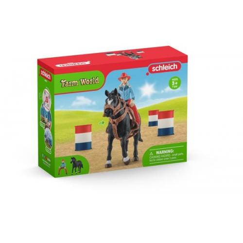 Schleich - Farm World - Barrel Racing mit Cowgirl