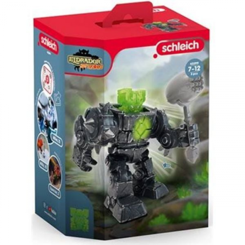 Schleich 42599 - Eldrador, Mini Creatures, Schatten Stein Roboter, Action-Spielfigur