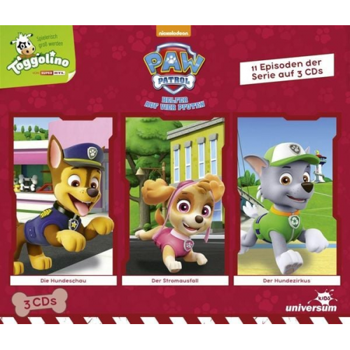 PAW Patrol Hörspielbox 3 (Hundeschau / Stromausfall / Hundezirkus)