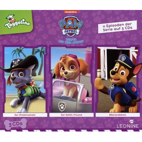 PAW Patrol Hörspielbox 5 (Piratenschatz / Delfin-Freund / Biberprobleme)