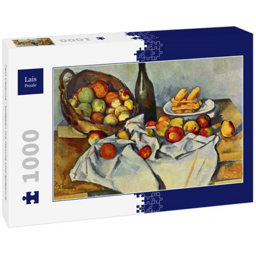 Lais Puzzle Paul Cézanne - Stilleben mit Flasche und Apfelkorb 1000 Teile