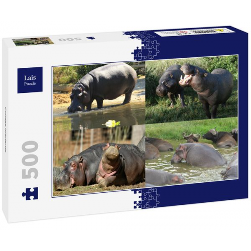 Lais Puzzle Collage Nilpferde 500 Teile