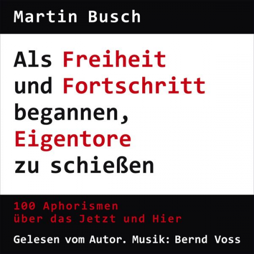 Martin Busch - Als Freiheit und Fortschritt begannen, Eigentore zu schießen