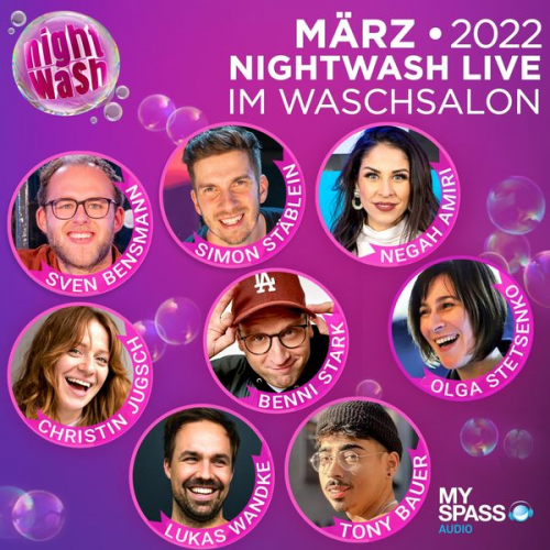 Simon Stäblein Sven Bensmann Negah Amiri Benni Stark Christin Jugsch - NightWash Live, März 2022