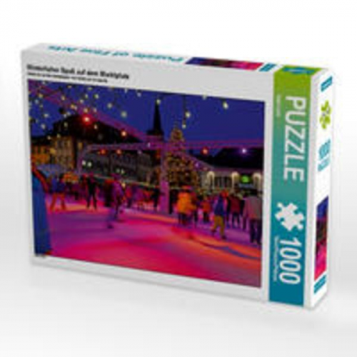 CALVENDO Puzzle Winterlicher Spaß auf dem Marktplatz 1000 Teile Lege-Größe 64 x 48 cm Foto-Puzzle Bild von Ingo Laue