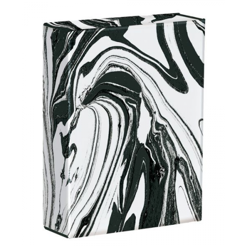 Black &#38; White Marble Spielkarten