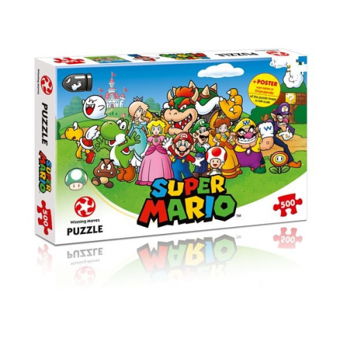 Winning Moves - Puzzle - Super Mario - Mario and Friends , 500 Teile