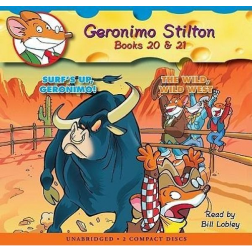 Geronimo Stilton - Surf's Up, Geronimo! / The Wild, Wild West (Geronimo Stilton Audio Bindup #20 & 21) (Audio Library Edition): Surf's Up, Geronimo! and the Wild, Wild W