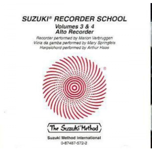 Marion Verbruggen Mary Springfels Arthur Haas - Suzuki Recorder School (Alto Recorder), Vol 3 & 4