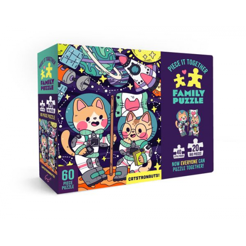 Piece It Together Family Puzzle: Catstronauts!