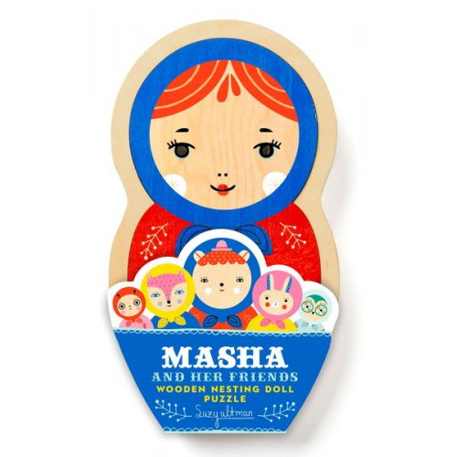 Masha and Her Friends Wooden Nesting Doll Puzzle