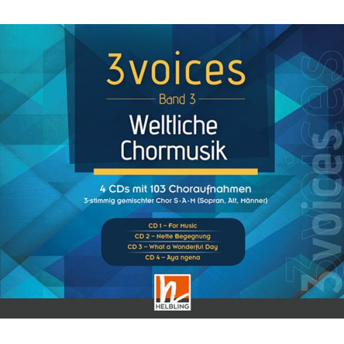 Lorenz Maierhofer - 3 voices (Band 3) weltliche Chormusik (3-CD-Box)