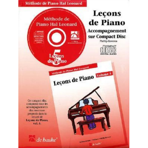 J. Moser David - Piano Lessons Book 5 - CD - French Edition: Hal Leonard Student Piano Library