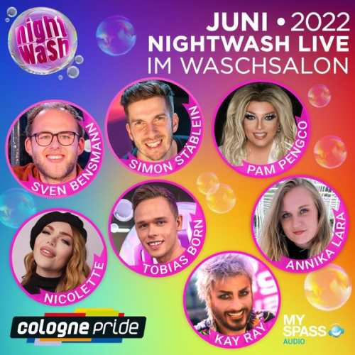 Simon Stäblein Sven Bensmann Nicolette Pam Pengco Kay Ray - NightWash Live - Cologne Pride Special, Juni 2022