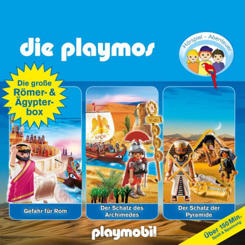 Simon X. Rost Florian Fickel - Die Playmos - Das Original Playmobil Hörspiel, Die große Römer- und Ägypterbox: Folge 5, 18, 52