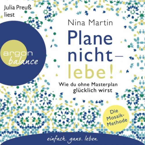 Nina Martin Benedict Probst - Plane nicht – lebe!