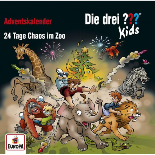 Ulf Blanck - Die drei ??? Kids: Adventskalender - 24 Tage Chaos im Zoo