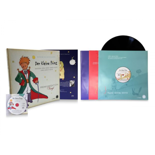 Antoine de Saint-Exupery - Der kleine Prinz - Premiumedition Vinyl, 3 Schallplatten + 1 Audio-CD