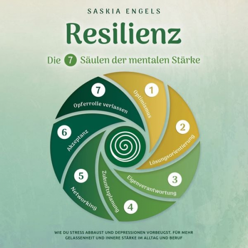 Saskia Engels - Resilienz – Die 7 Säulen der mentalen Stärke: Wie du Stress abbaust und Depressionen vorbeugst. Für mehr Gelassenheit und innere Stärke im Alltag und