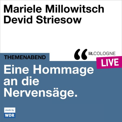 Mariele Millowitsch Devid Striesow David Wölfle - Eine Hommage an die Nervensäge