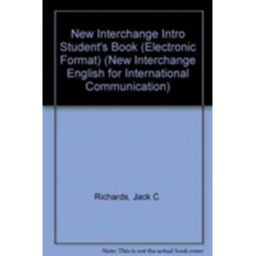 Jack C. Richards - New Interchange Intro Student's Book (Electronic Format)
