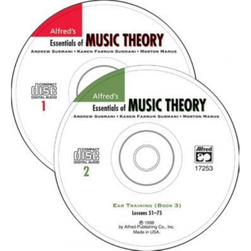 Andrew Surmani Karen Farnum Surmani Morton Manus - Alfred's Essentials of Music Theory, Bk 1-3: Ear Training, 2 CDs