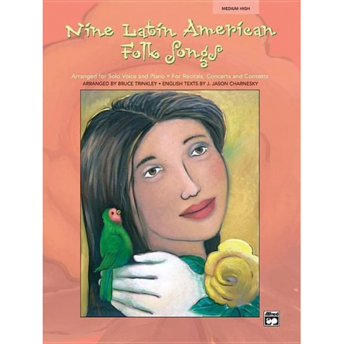 Nine Latin American Folk Songs: Medium High Voice (Spanish, English Language Edition)