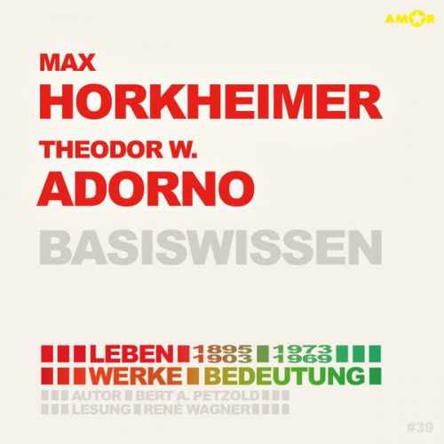 Bert Alexander Petzold - Max Horkheimer (1895-1973) und Theodor W. Adorno (1903-1969) - Leben, Werk, Bedeutung - Basiswissen