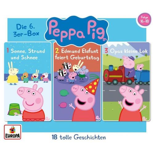 Peppa Pig Hörspiele: 06/3er Box (Folgen 16,17,18)